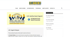 Desktop Screenshot of kalyan.licagent.co.in