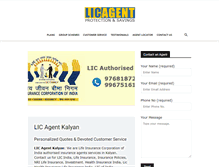 Tablet Screenshot of kalyan.licagent.co.in