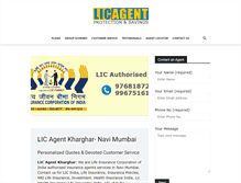Tablet Screenshot of kharghar.licagent.co.in